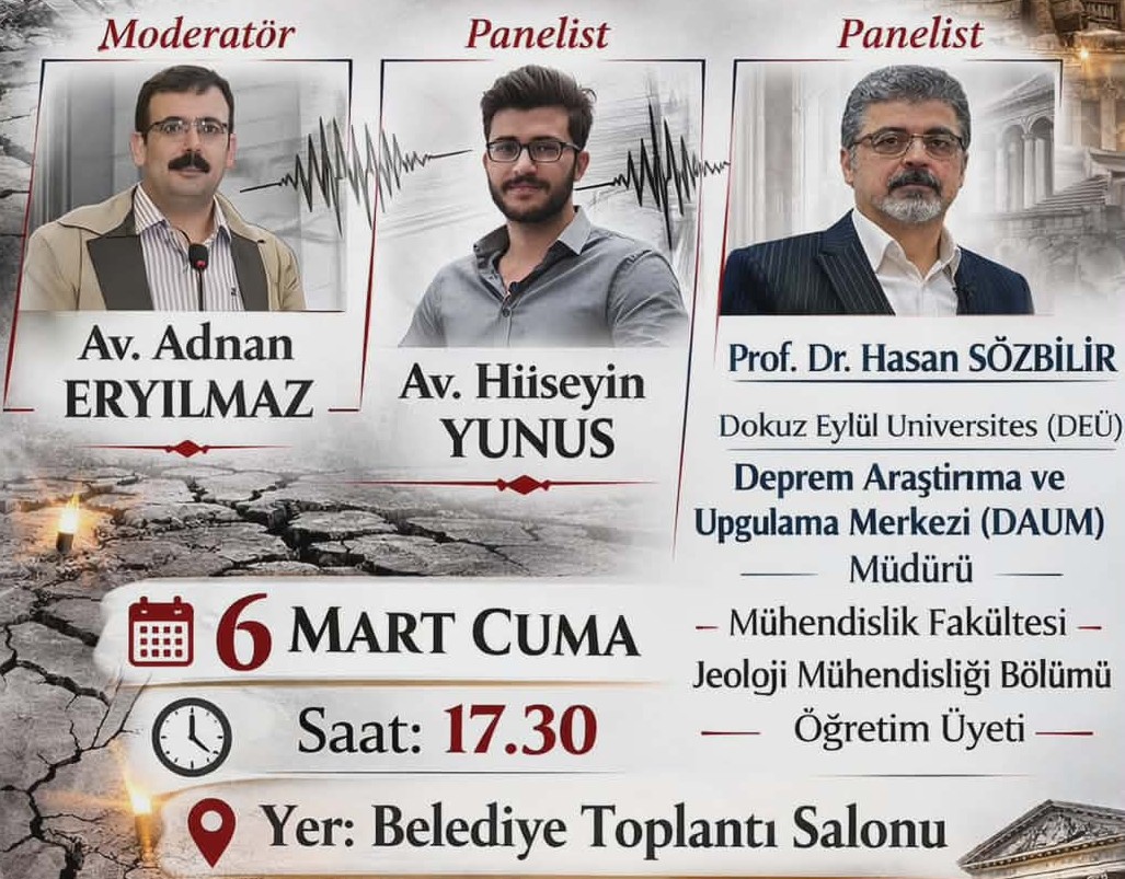 Hataylı Bilim İnsanı Prof. Dr. Hasan Sözbilir Samandağ’da: Deprem Gerçeği ve Hukuk Masaya Yatırılıyor